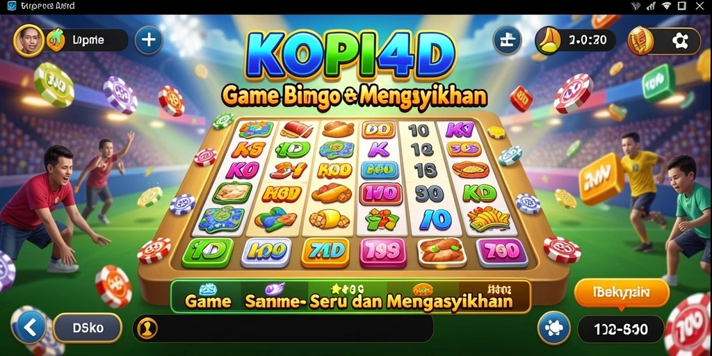 Tampilan permainan Bingo KOPI4D yang seru dan interaktif.
