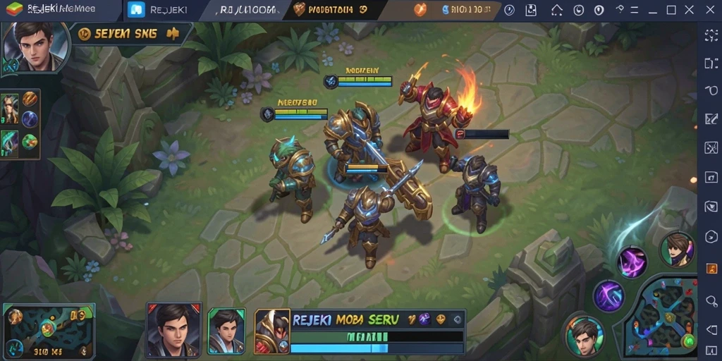 Tampilan gameplay seru dan dinamis dari REJEKI.