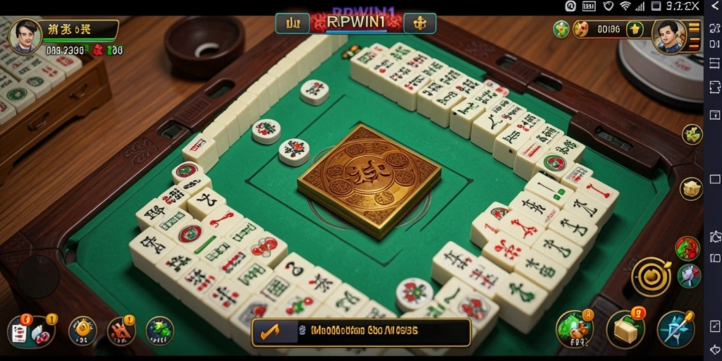 Tampilan gameplay seru <strong>RPWIN1</strong> dalam permainan Mahjong.